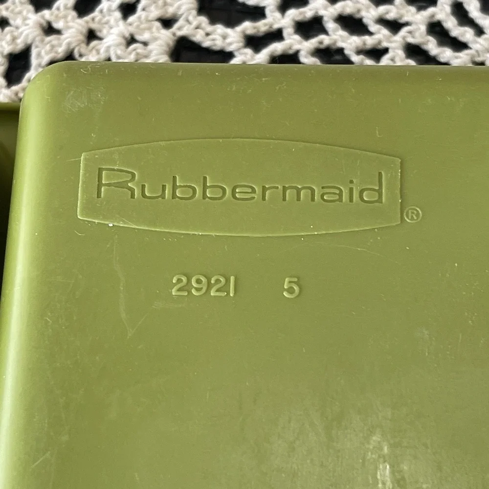 Vintage Rubbermaid Silverware Flatware Utensil Holder Tray 2921 Avocado Green